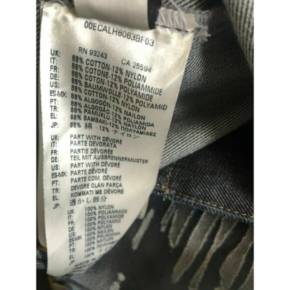 Diesel Womens Blue Mesh Denim F-D-01 Dress XS - Picture 12 of 12